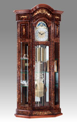 Grandfather Clock 525 california walnut inlay